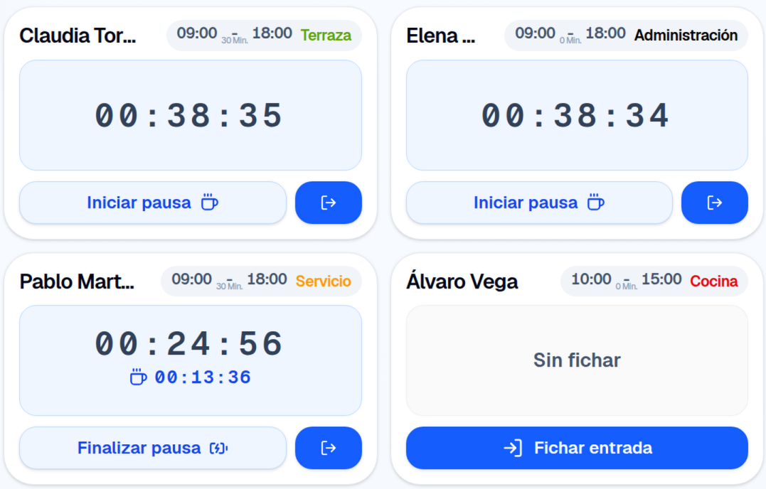 Registra horas de trabajo fácilmente